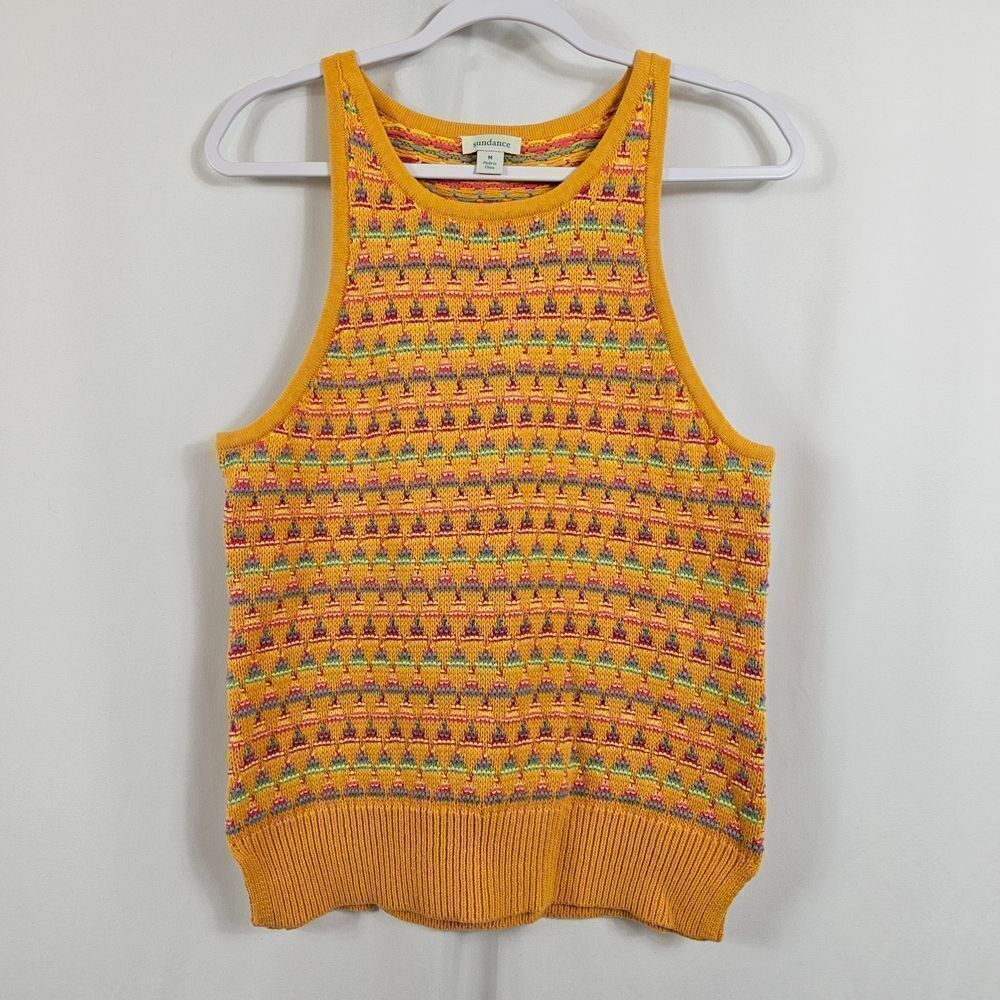 Sundance Kitts Sweater Tank in Yellow - Size M
